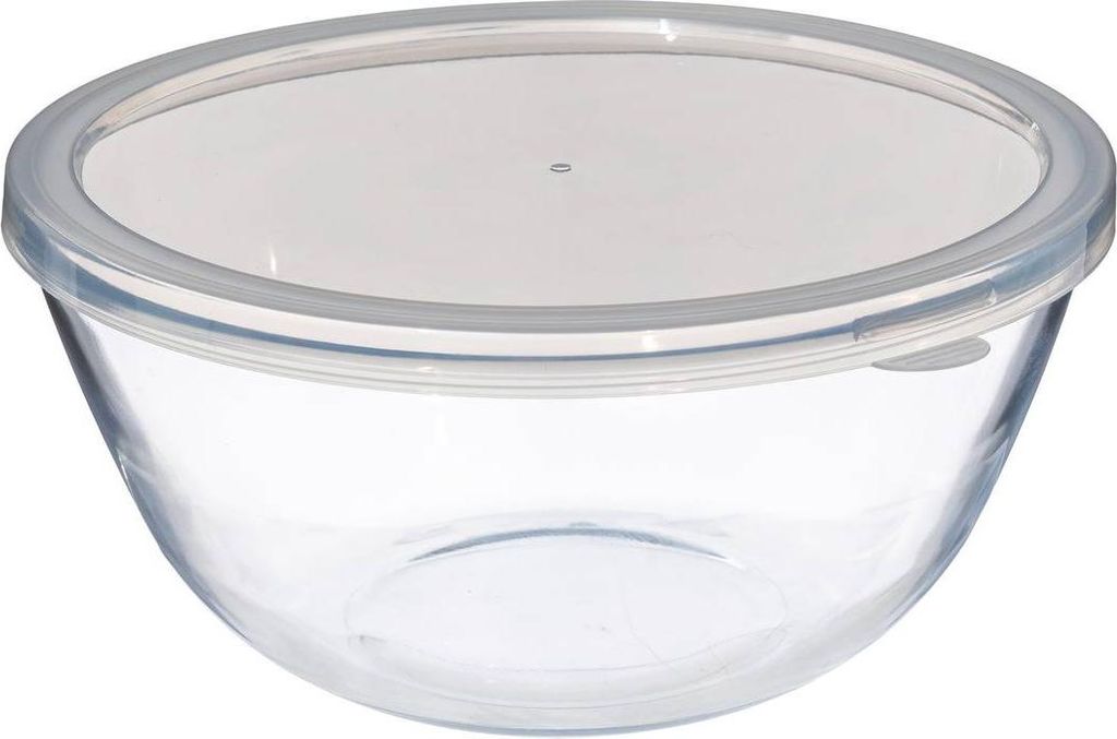 Schüssel mit Deckel, transparentes Glas Produktbild 