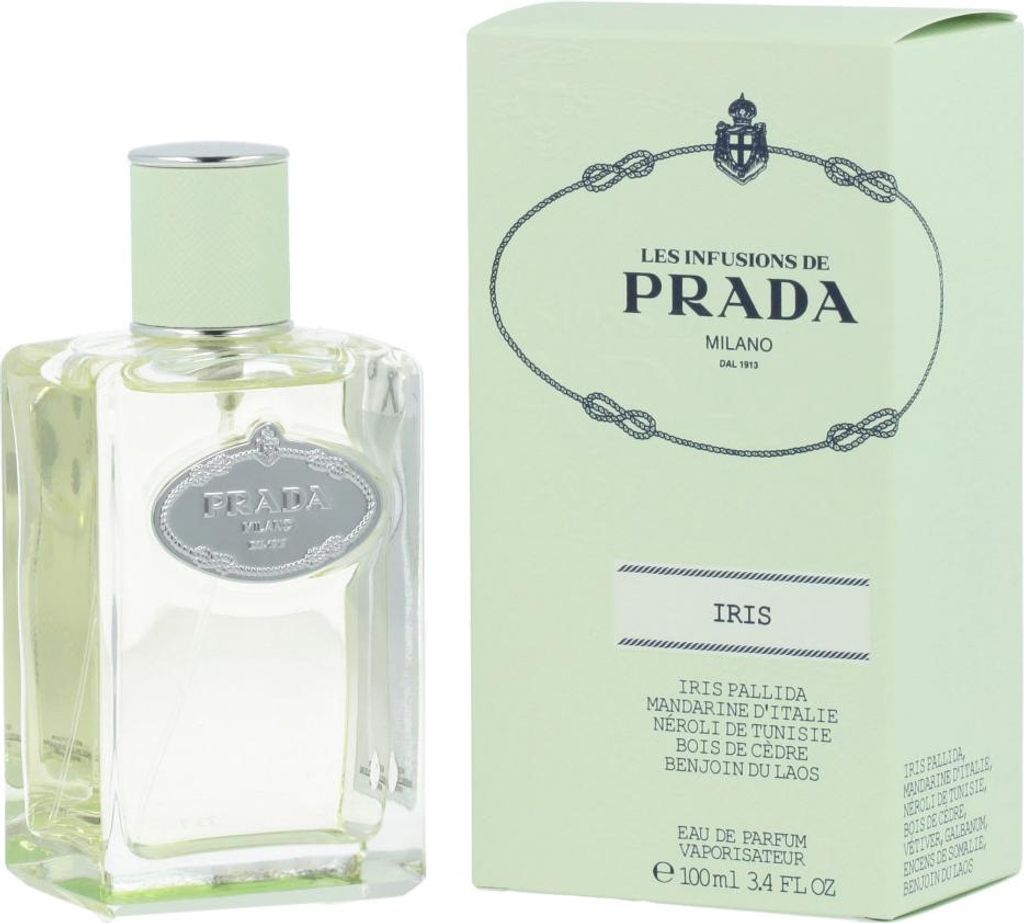 Prada Infusion d'Iris, 100 ml, Nicht nachfüllbare Flasche, Produktbild 