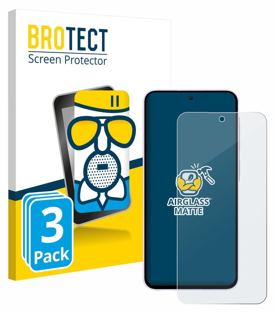 3x BROTECT Entspiegelungs Schutzglas für Samsung Galaxy A56 5G Enterprise Edition / A36 5G Enterprise Edition Schutzfolie Panzer Folie Glas Displa...