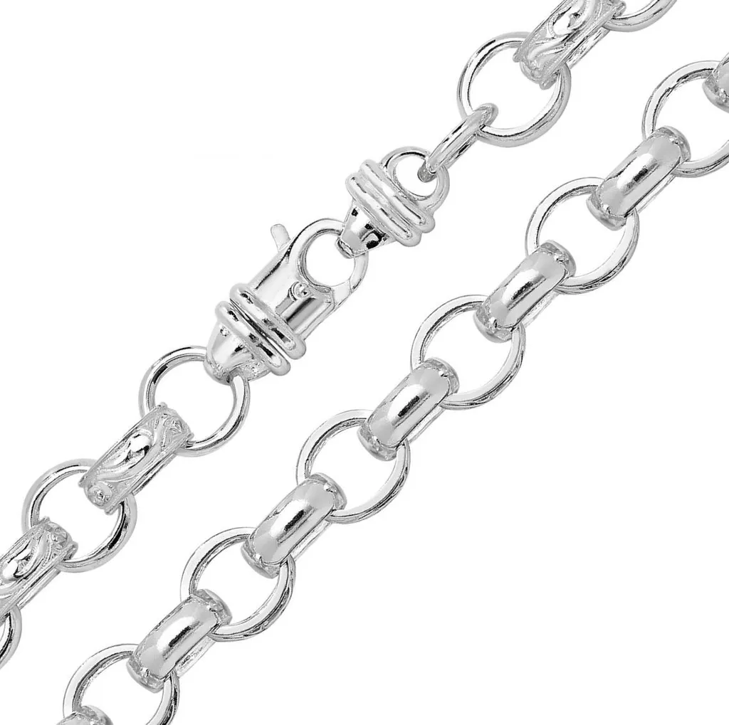 Bracelet en Argent 925 pour Homme de 37 Grammes - Mailles de 12mm