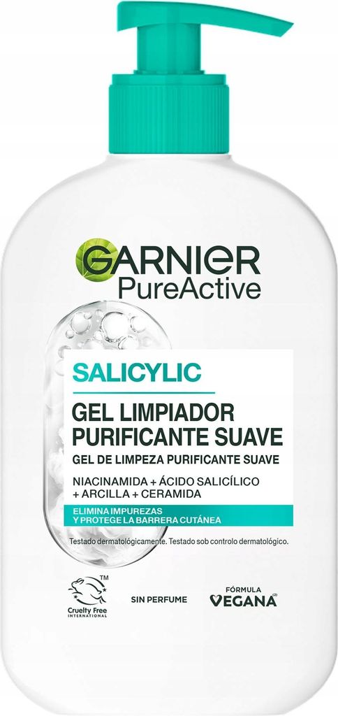 Żel Do Mycia Twarzy Garnier Pure Active Hydrating 250 Ml Zdjęcie produktu 