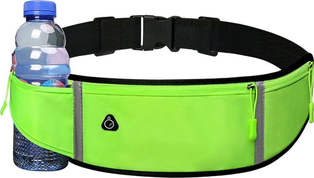 Sport-Gürteltasche für Herren und Damen mit Wasserflaschenhalter, 3 Taschen, große Kapazität, wasserdichte Hüfttasche mit verstellbarem Gurt, ...
