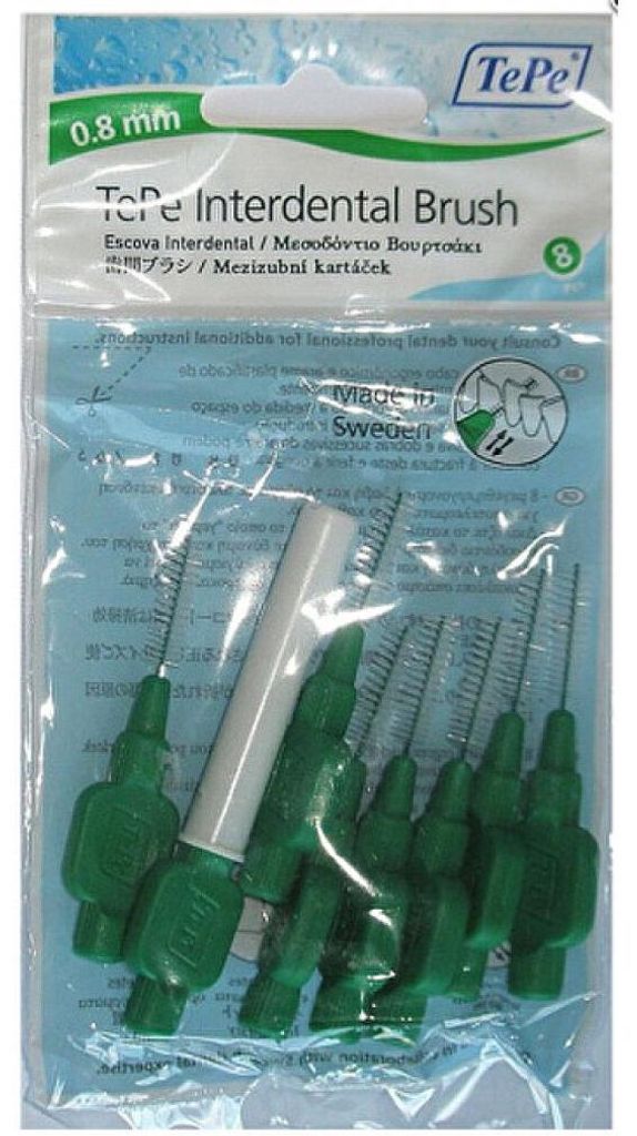 TePe Original mezizubní kartáčky 5 zelené (0,8 mm) 8 ks Produktbild 
