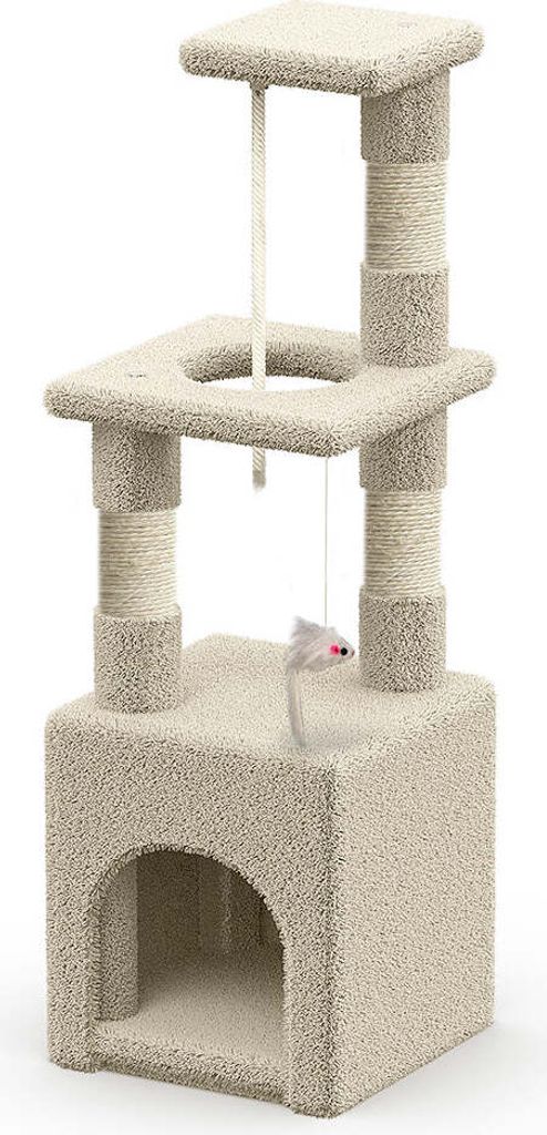 VOUNOT® Kratzbaum Klein, Katzenbaum für Katzen, Stabil Produktbild 