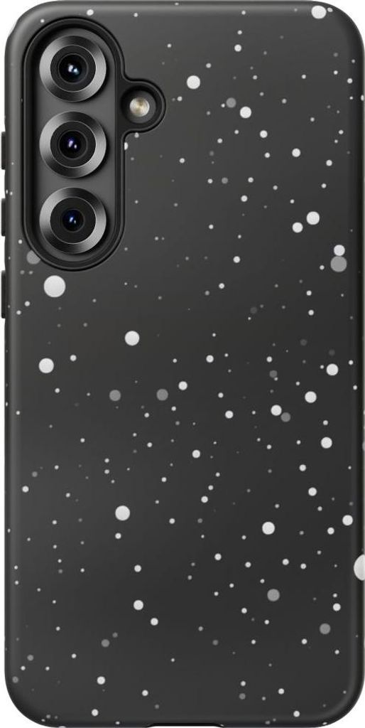 Minimalistische Weltraum-Optik mit weißen Punkten – Hülle Kompatibel mit Samsung Galaxy S25 Plus