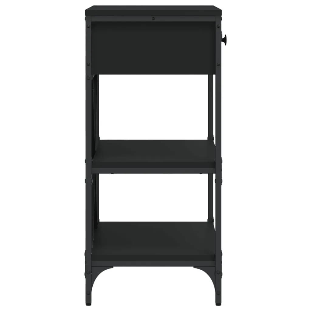 2025 Consolle moderna nera 75x34,5x75 cm in legno - Consolle,design 6515446 1pacco - 6