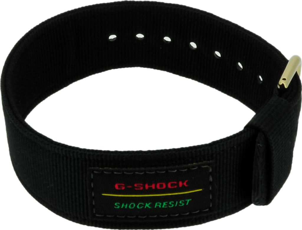 Casio G-Shock Herren Durchzugsband 23mm Textil schwarz DW-5600
