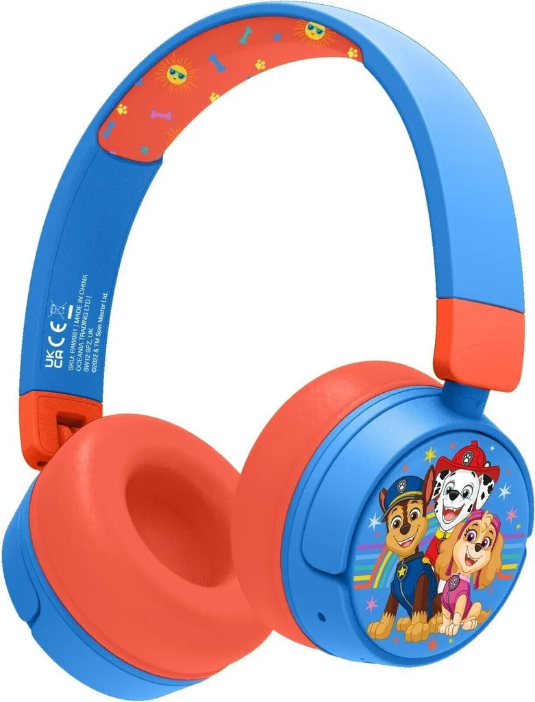 Casque sans fil Enfant 85dB/95dB PAW PATROL avec fonction partage Aux