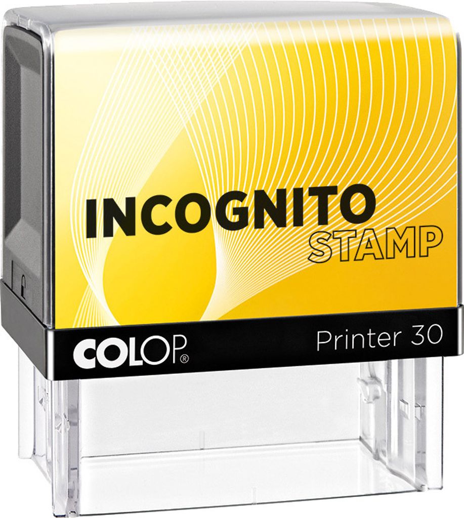 COLOP Datenschutzstempel Incognito Printer 30N LGT gelb / schwarz