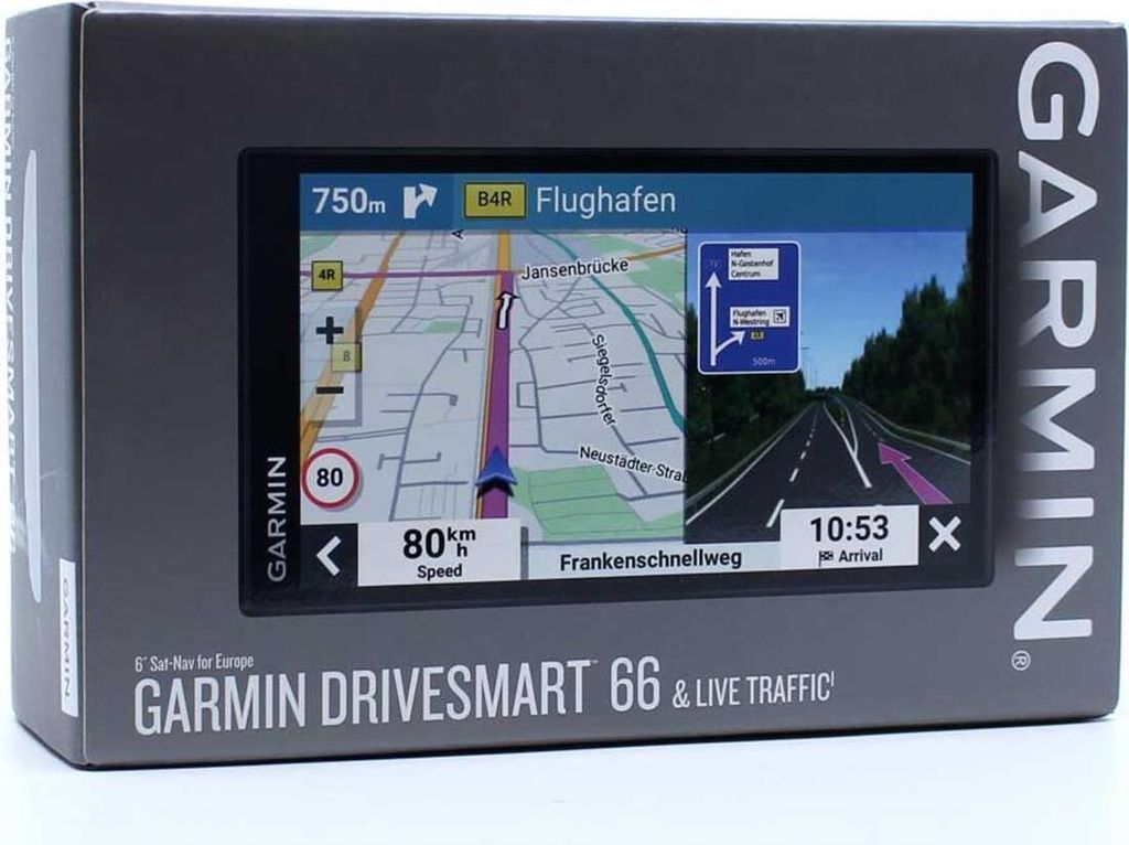 Garmin Navigationsgerät Sporttechnik Routenplaner DriveSmart 66 EU MT GPS System Sicher unterwegs