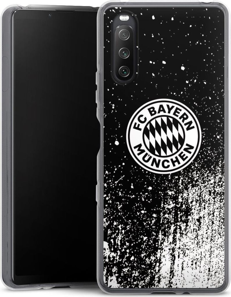 DeinDesign Handyhülle für Sony Xperia 10 III Silikon Hülle Case Smartphone Schutzhülle FC Bayern München FCB Offizielles Lizenzprodukt