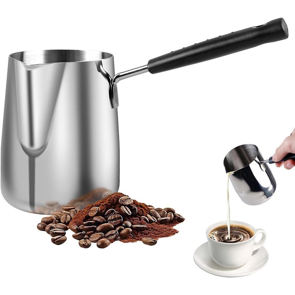Kaffeekanne Herdplatte Mokkakanne Milchkanne Mocha Pot Turkish Coffee Pot 600ML