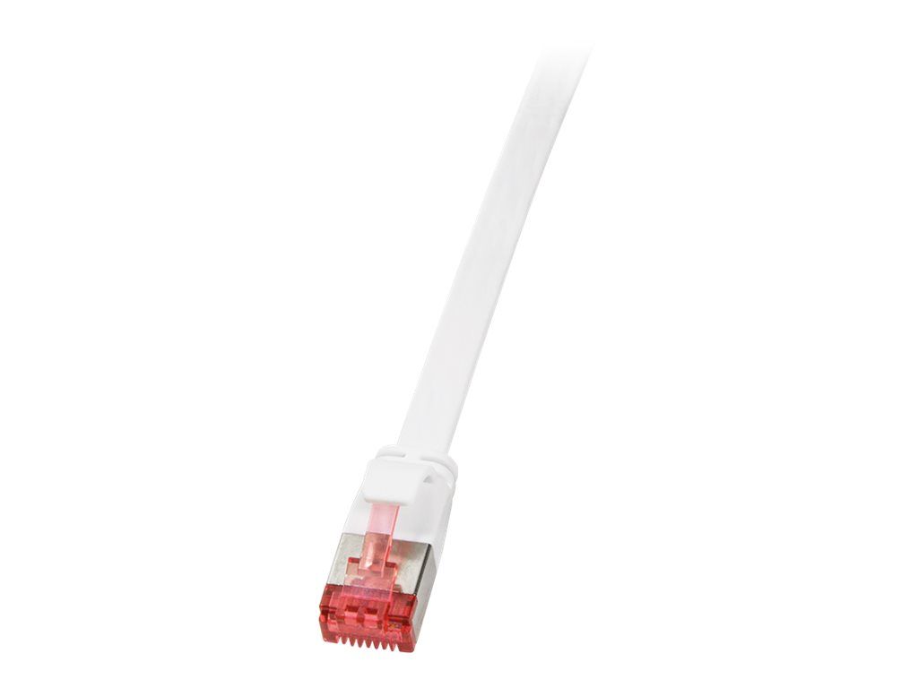 LogiLink U/FTP Flach-Patchkabel Kat. 6A 7,5 m weiß