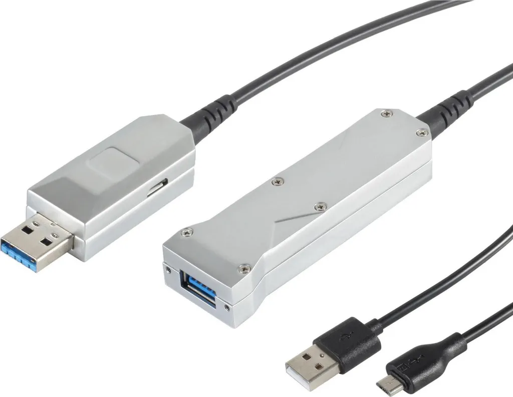 Câble d'extension Optique 15m S-Impuls 5Gbps - Zéro Interférence EMI
