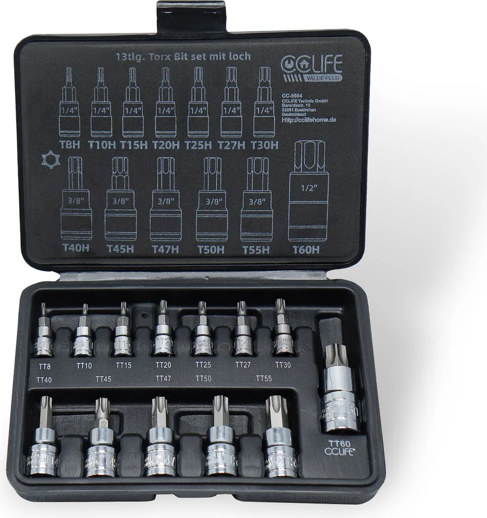 Démontez les Vis Torx Inviolables T8H-T60H avec le Jeu de Douilles S2