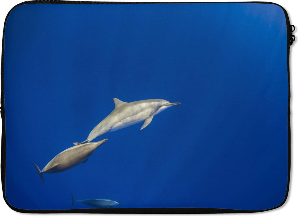 MuchoWow Laptop Hülle 13 Zoll Delfin - Tier - Meer Laptoptasche - Laptophülle - Sleeve - Rundumschutz
