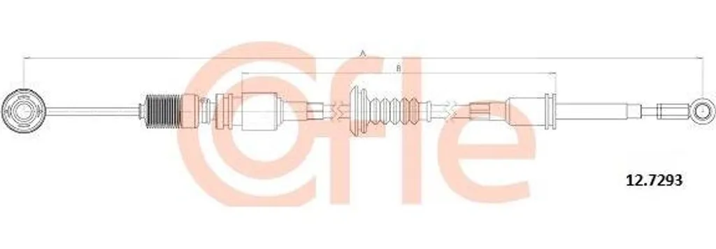 Câble de Boîte de Vitesses COFLE 12.7293 pour Daily - OE 504039020