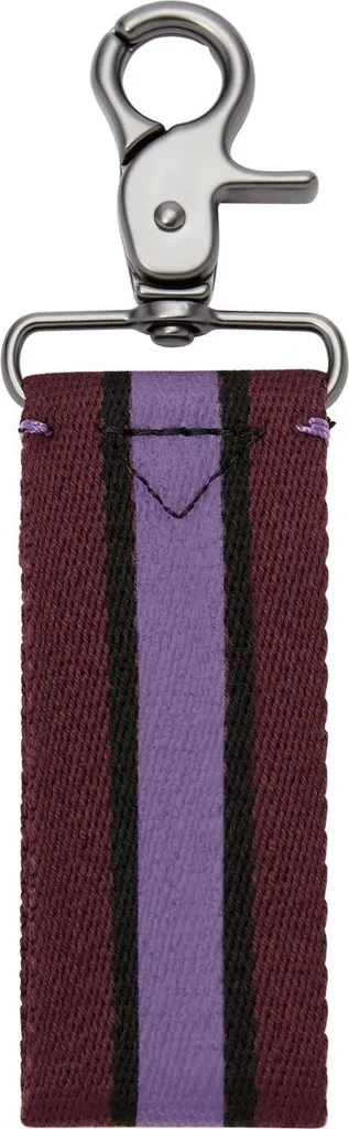 OFFERTA Fossil Key Fob Eggplant Portachiavi Pelle Originale