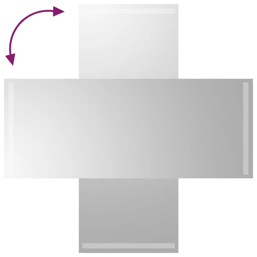 Specchio Bagno LED vidaXL 100x40 cm IP65 | Specchiera USB Smart - 5