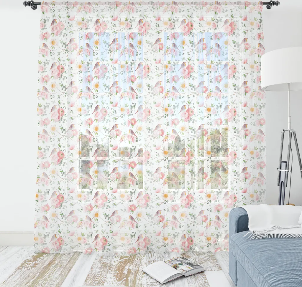 Tapisserie Satinée Fleurie 210x274 cm Décoration Murale Faune et Forêt