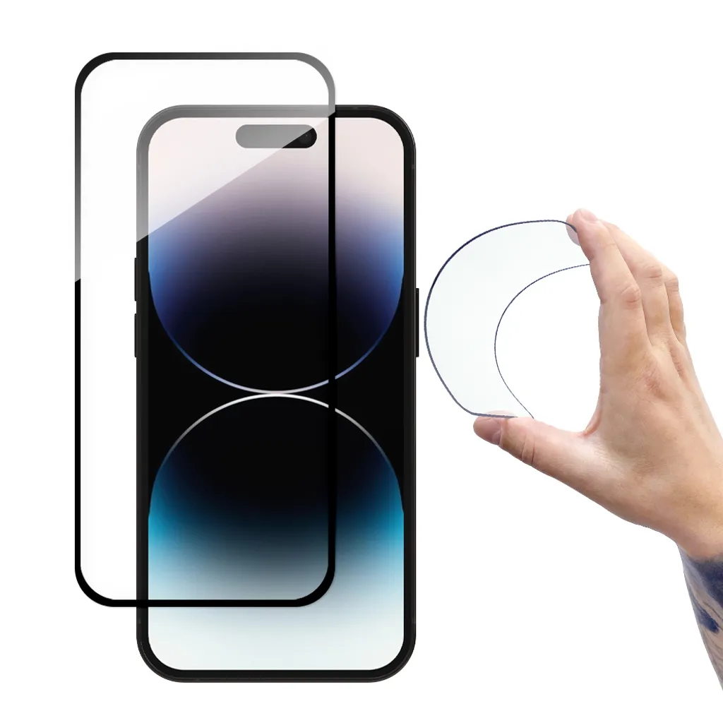 Wozinsky Vetro Nano iPhone 14 Pro Flessibile Cornice Nera 9H