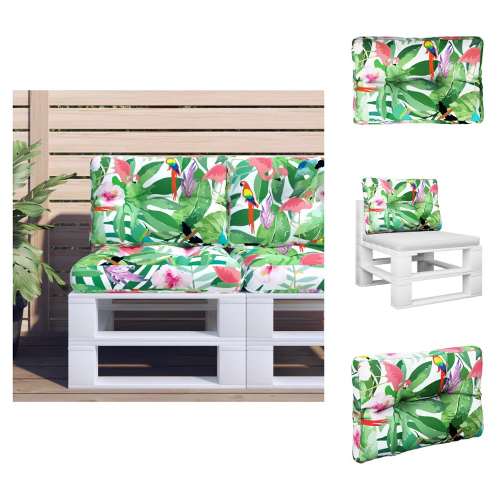 Cuscino per Pallet vidaXL 60x40x12 cm: Comfort Multicolore per Esterni