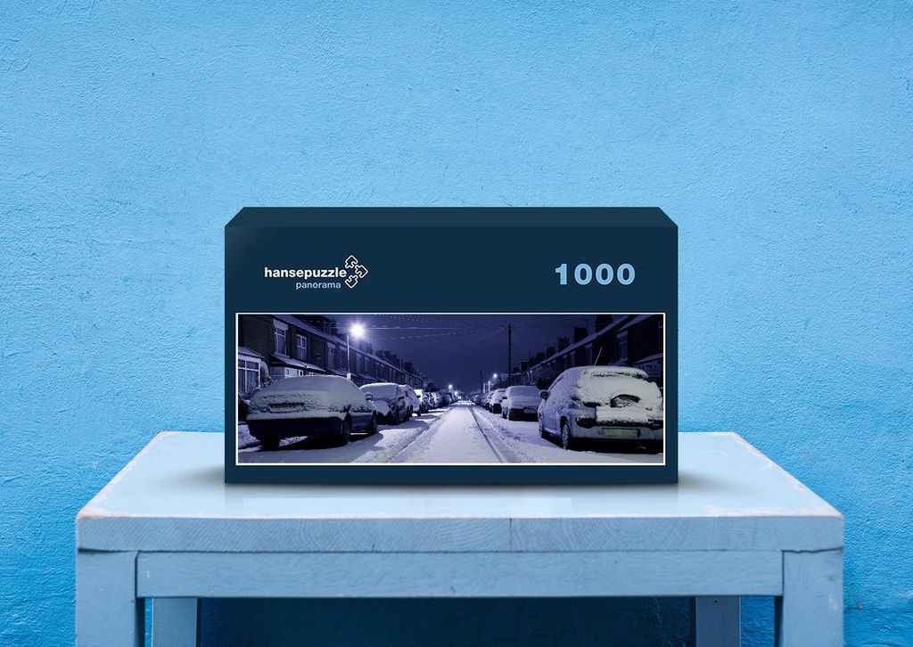 hansepuzzle 42973 - Wohngebiet Puzzle, 1050 Teile, Fortbewegung, 60,0 x 46,0cm mit hochwertiger Aufbewahrung, Kartonbox & Beutel