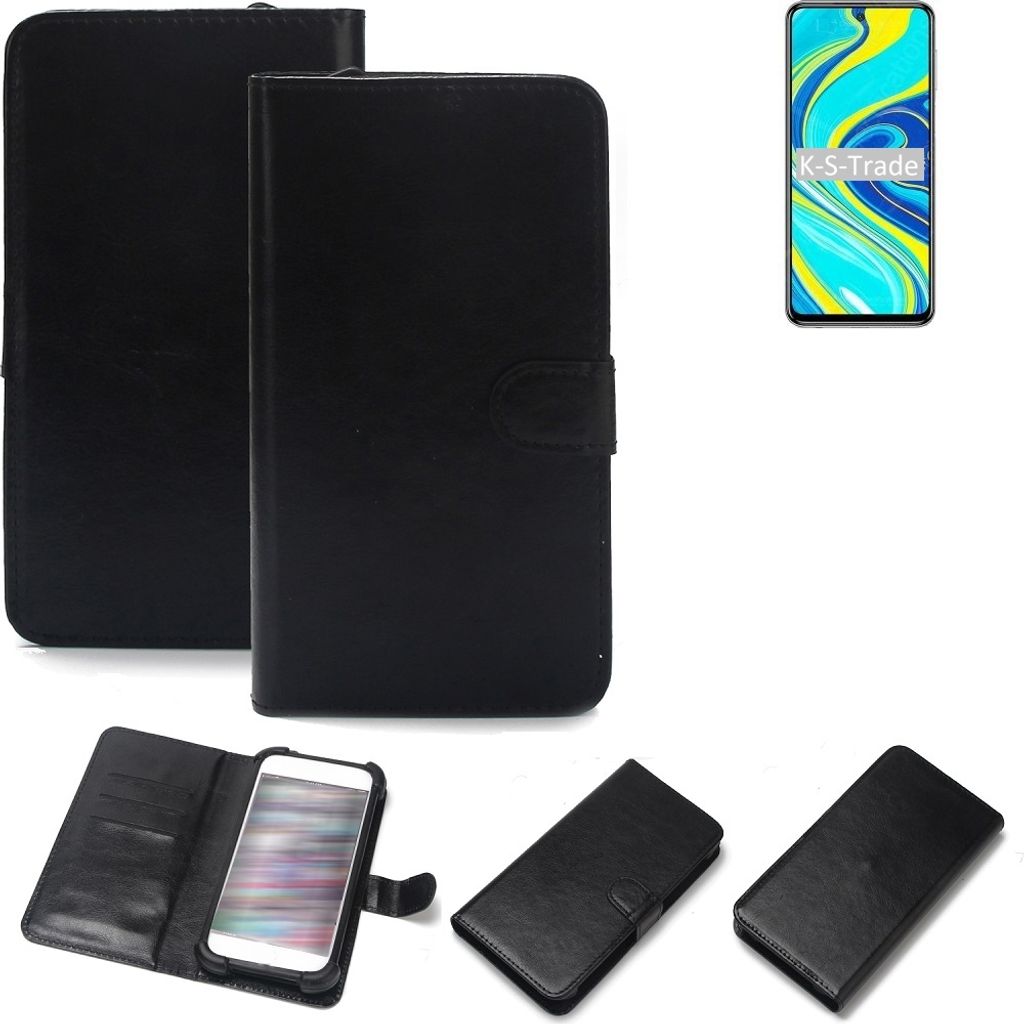 K-S-Trade Handyhülle Schutzhülle kompatibel mit Xiaomi Redmi Note 9 Pro Handy Schutz Hülle Handyhülle Bumper schwarz 1x