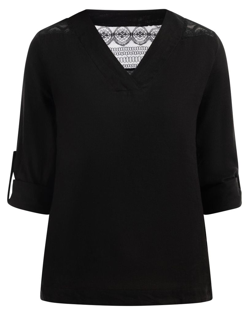 Jeona damen bluse - schwarz, L