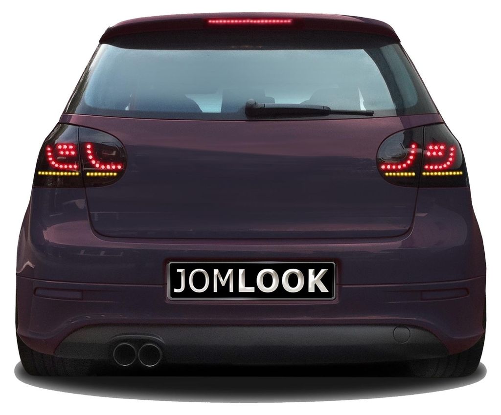 Original JOM LED Rückleuchten Schwarz Smoke Laufblinker für VW Golf 5 V 1K 03-08