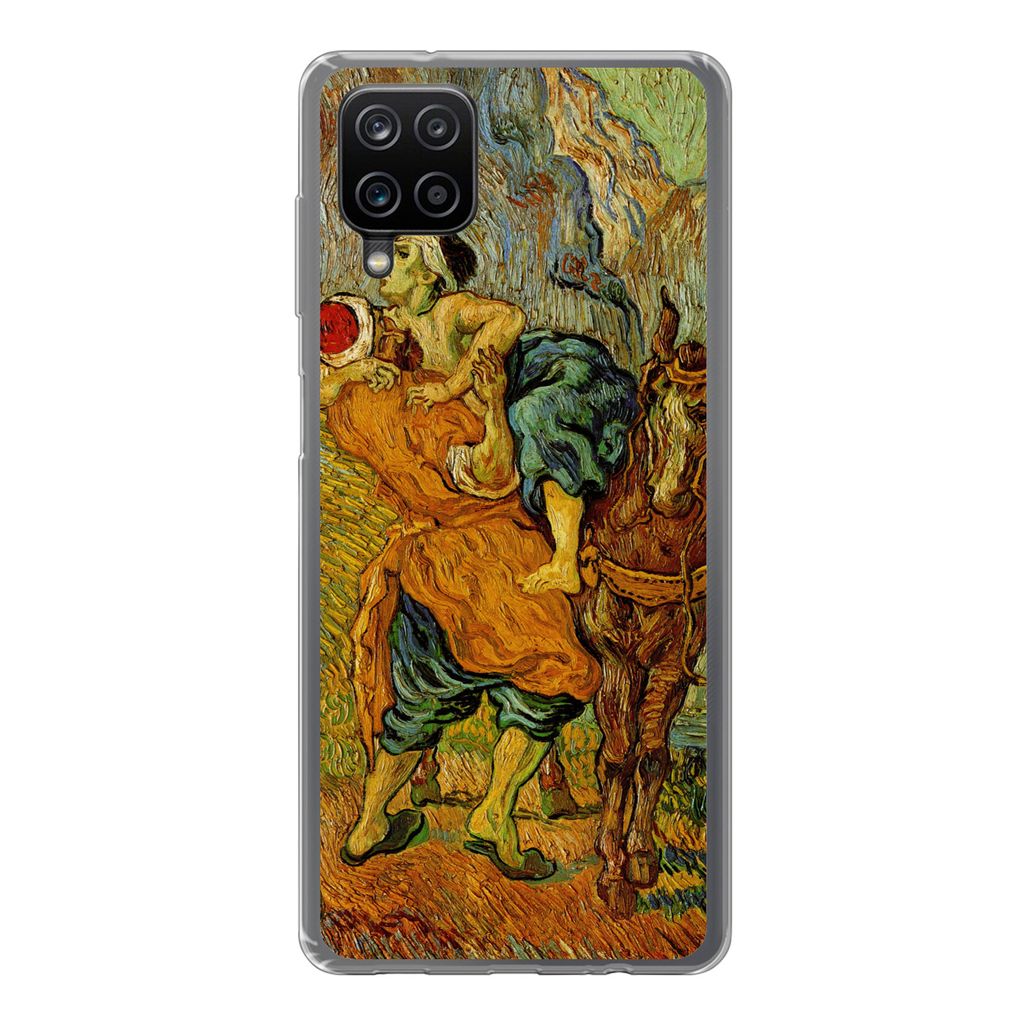 MuchoWow Handyhülle Schutzhülle Hülle für Samsung Galaxy A12 Der barmherzige Samariter - Vincent van Gogh Silikon Softcase Handy Hülle - Bild