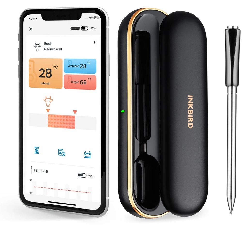 Bezdrátový teploměr na maso, připojení Bluetooth, Obrázek produktu 