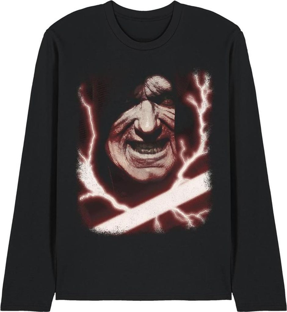 Star Wars - T-Shirt für Herren/Damen Uni, Langärmlig TV25701 (L) (Schwarz)