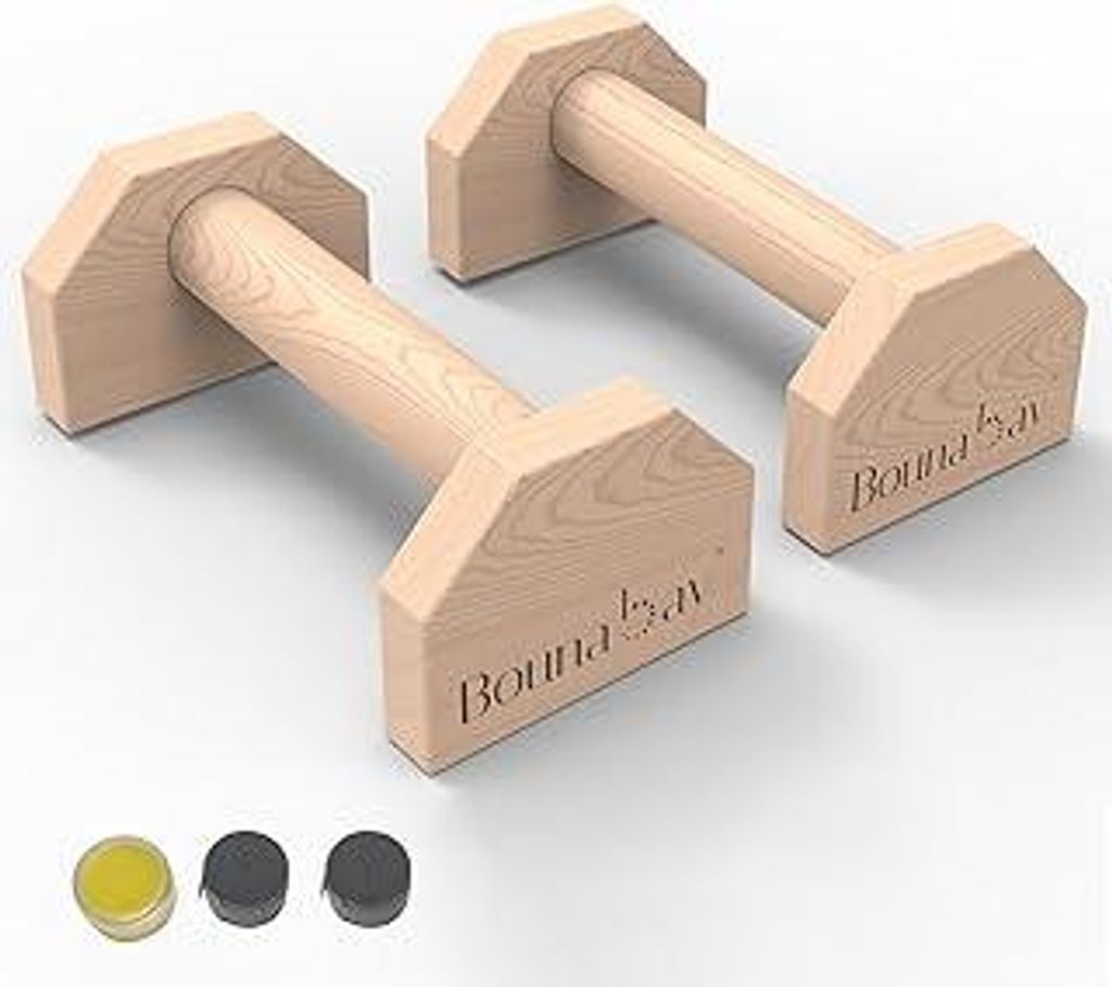 Parallettes Bars, Liegestützständer für Handstände, Planche Dips, Calisthenics, Krafttraining Parallelstangen (30 x 13 x 9 cm)