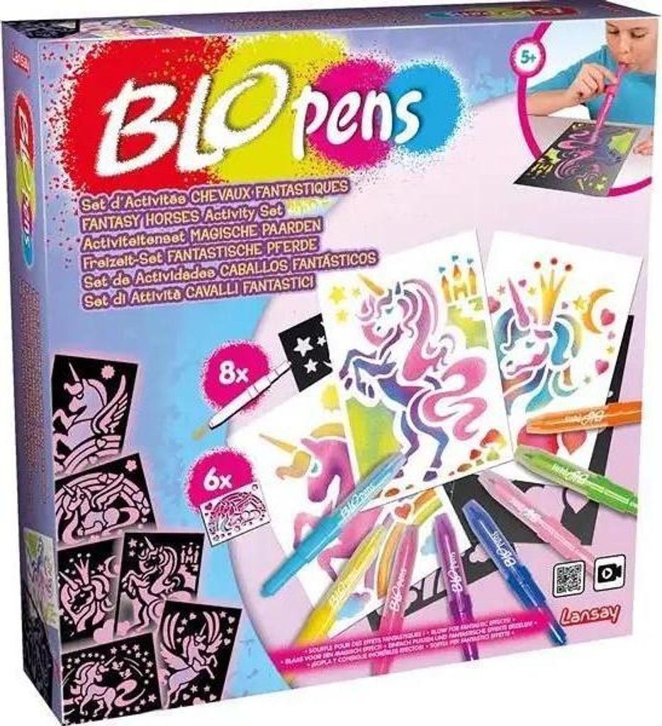 Lansay Blopens Set d'Activités Chevaux Fantastiques, Rose
