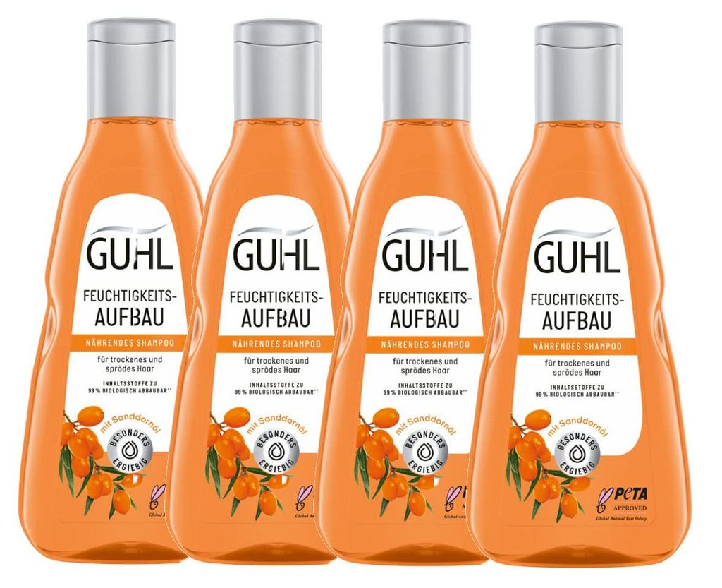 Guhl shampooing hydratant pour cheveux secs 250ml pack de 4 Image du produit 