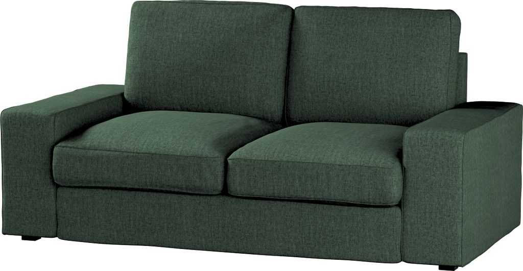 Dekoria Bezug für Kivik 2-Sitzer Sofa, dunkelgrün, Bezug für Sofa Kivik 2-Sitzer