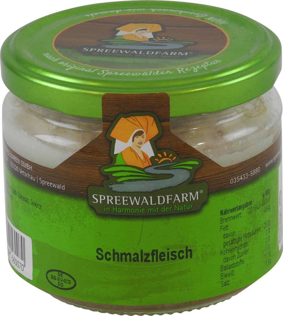 Spreewaldfarm Spreewälder Schmalzfleisch Hausgemacht [250g] Produktbild 