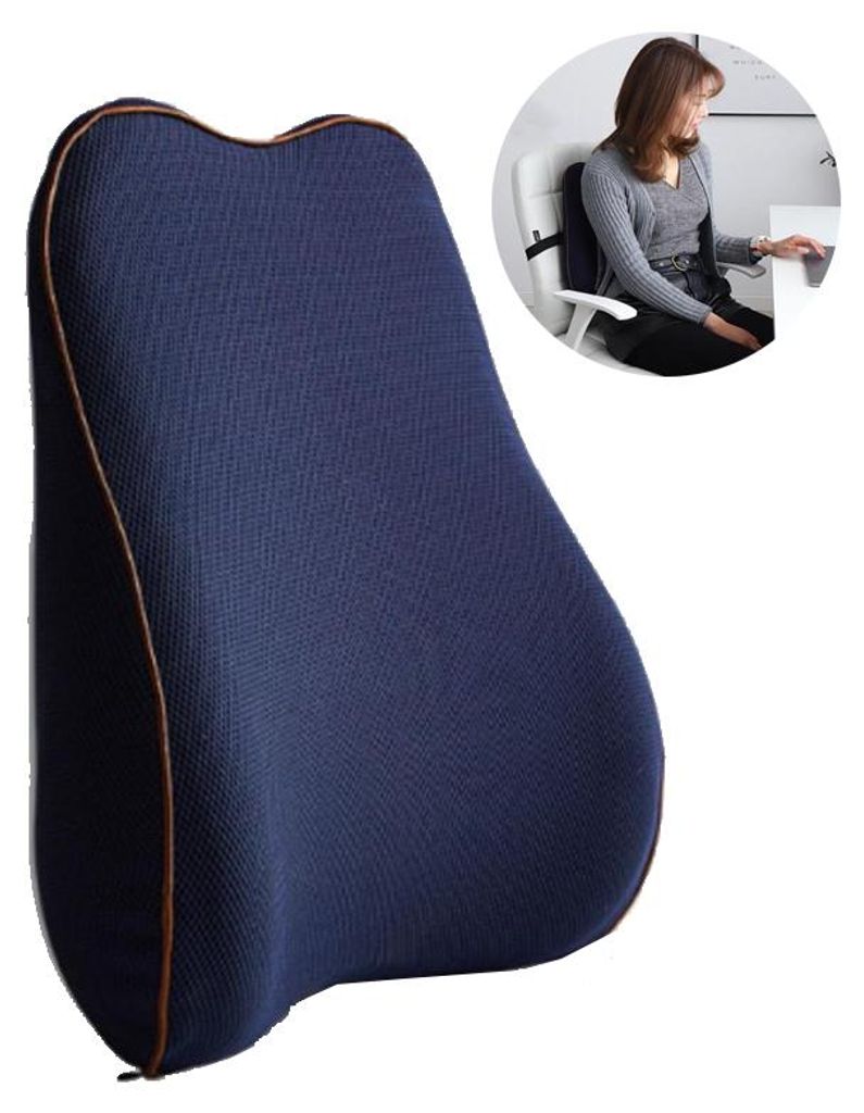 Lendenkissen für Bürostühle, Autositze, Lendenwirbelstütze aus Memory-Schaum mit 3D-Netzbezug, ergonomisches orthopädisches Rückenkissen für...