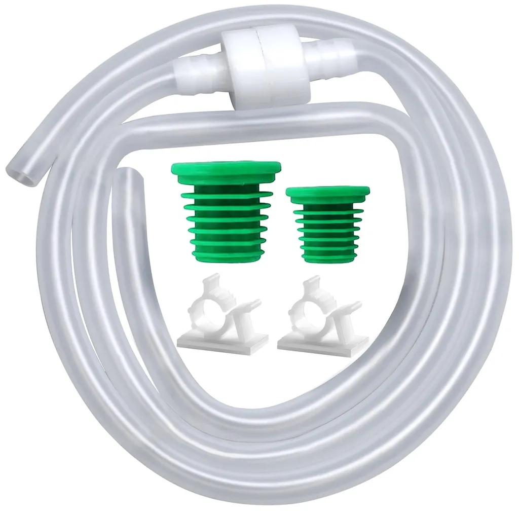Tuyau Distributeur Savon 119cm Anti-retour et Ventouse de Fixation Forte