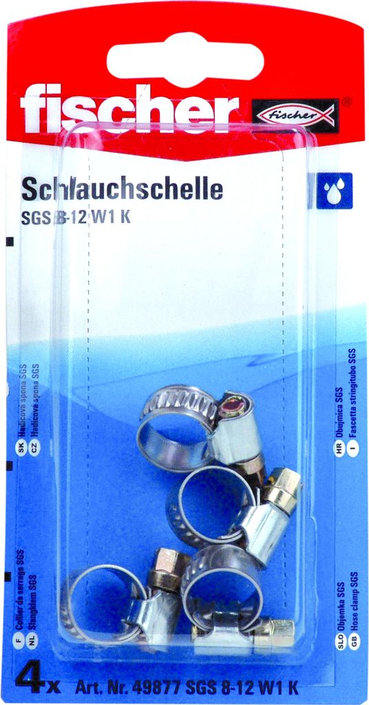 Fischer Schlauchschelle SGS 8-12 W2 K (4), 049877