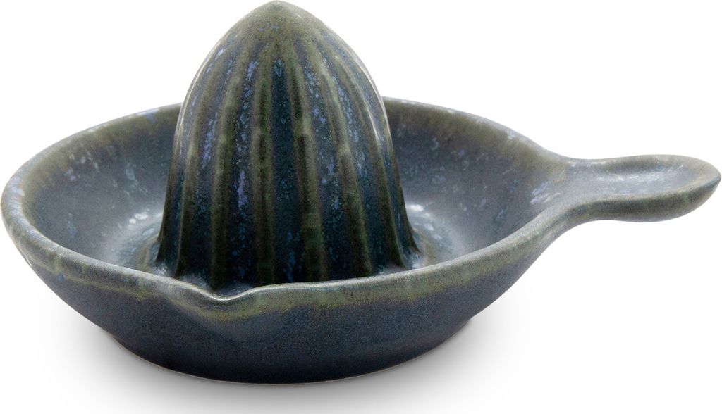 Original Bunzlauer Keramik Zitronenpresse Citruspresse Saftpresser Ø11 cm H 6 cm Design ZIELON grün