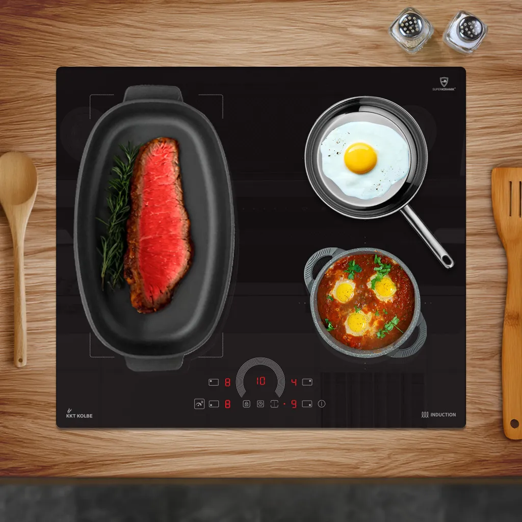Table de cuisson à induction 4 feux 8200W encastrable pour cuisine 60cm