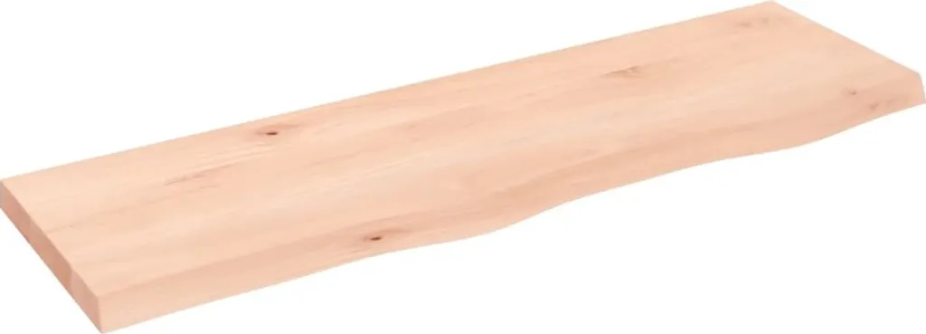 Mensola Rovere Massiccio 100x30x4 cm | Legno Naturale Grezzo per Interni