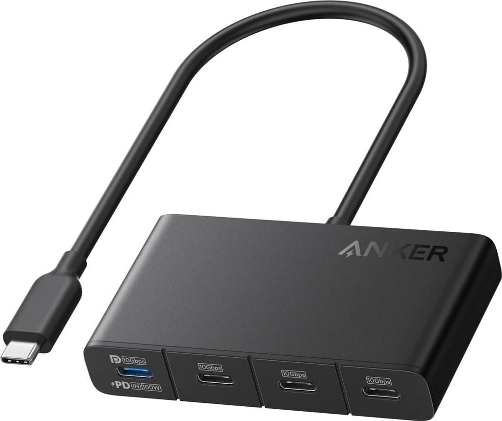 Rozbočovač Anker USB-C 4 v 1, 4x USB-C, 10 Gb/s, max. 100 Obrázek produktu 