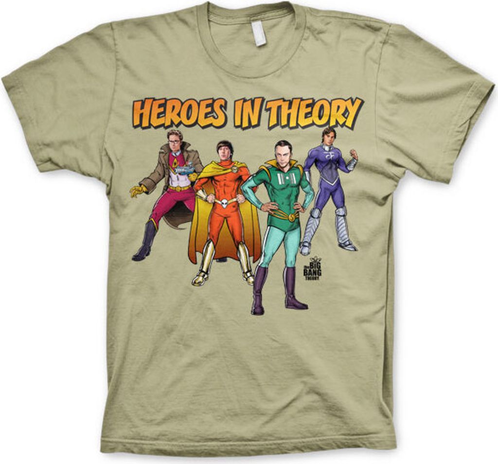 TBBT - Heroes In Theory T-Shirt - X-Large - Khaki