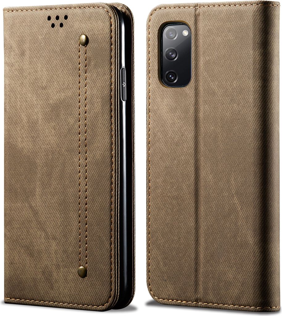 Galaxy S20 FE Hülle, LaimTop Denim Leder Brieftasche Produktbild 