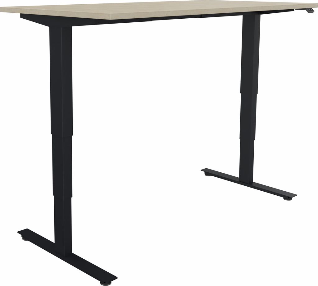 Sitz-/Stehtisch T-Kufe klappbar B1600xT800xH625-1285 an/Ahorn