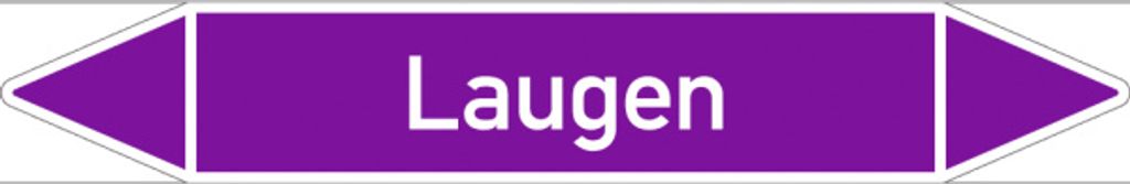 Dreifke Aufkleber - Fließrichtungspfeil Gruppe 7 - Laugen, Folie, 222x37 mm