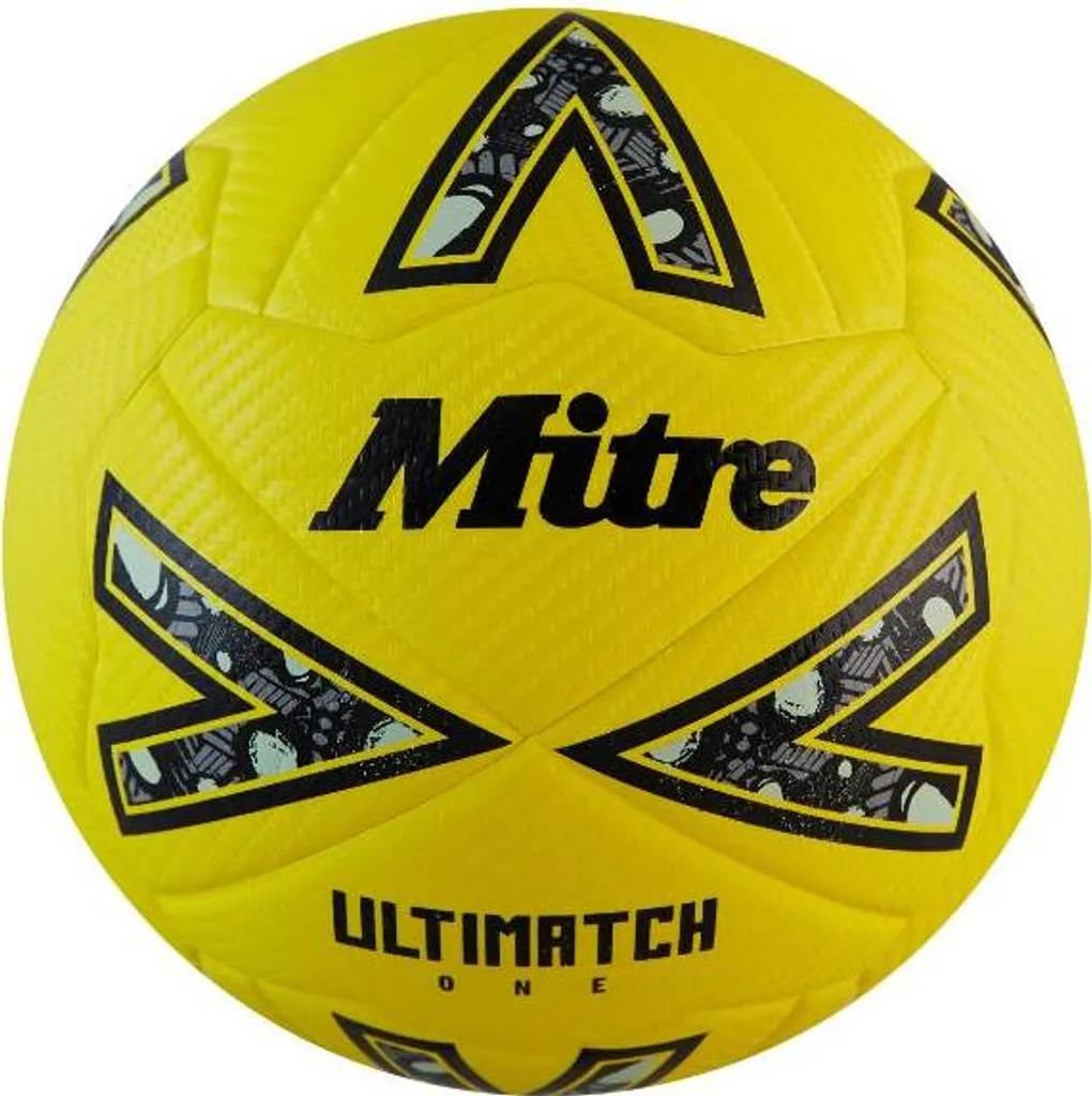Ballon de foot pour match et entraînement Mitre Ultimatch One T5 Jaune